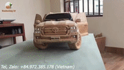 木质丰田陆地巡洋舰V8模型